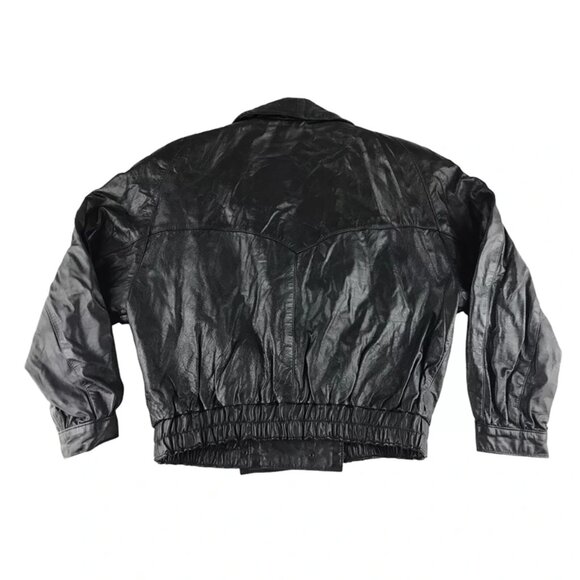 Evan Arpelli Womens Black Leather Long Sleeve Full Zip Motorcycle Jacket Size XS - Picture 6 of 8